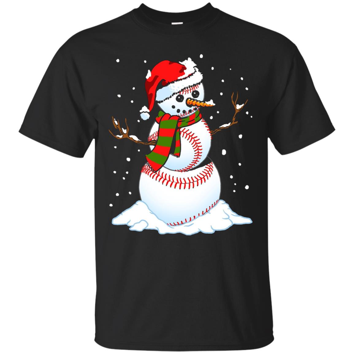 Snowman Baseball Shirt Christmas Baseball Snowman Shirt 