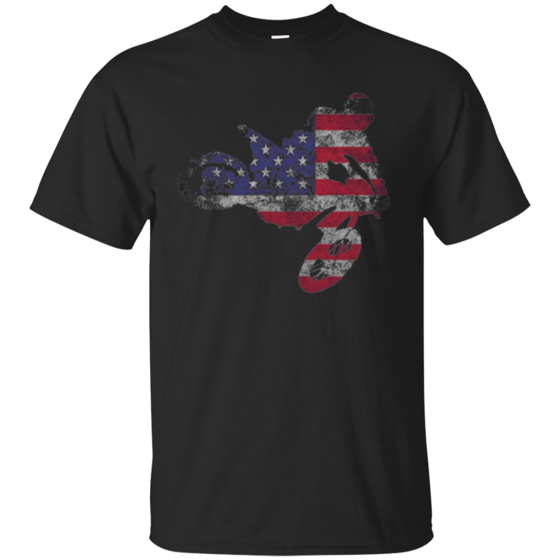 Dirt Bike American Flag T-shirt | Motocross Enduro Shirt