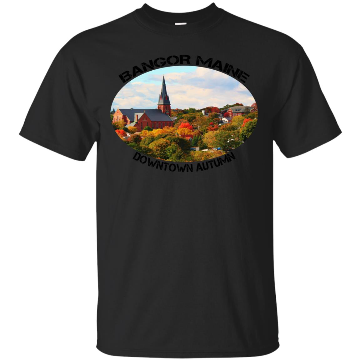 Bangor Maine Pine Tree State Autumn T Shirt