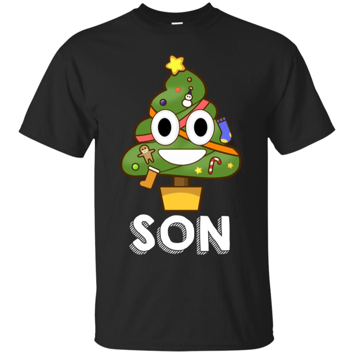 Son Poop Emojis Christmas Tree Shirt