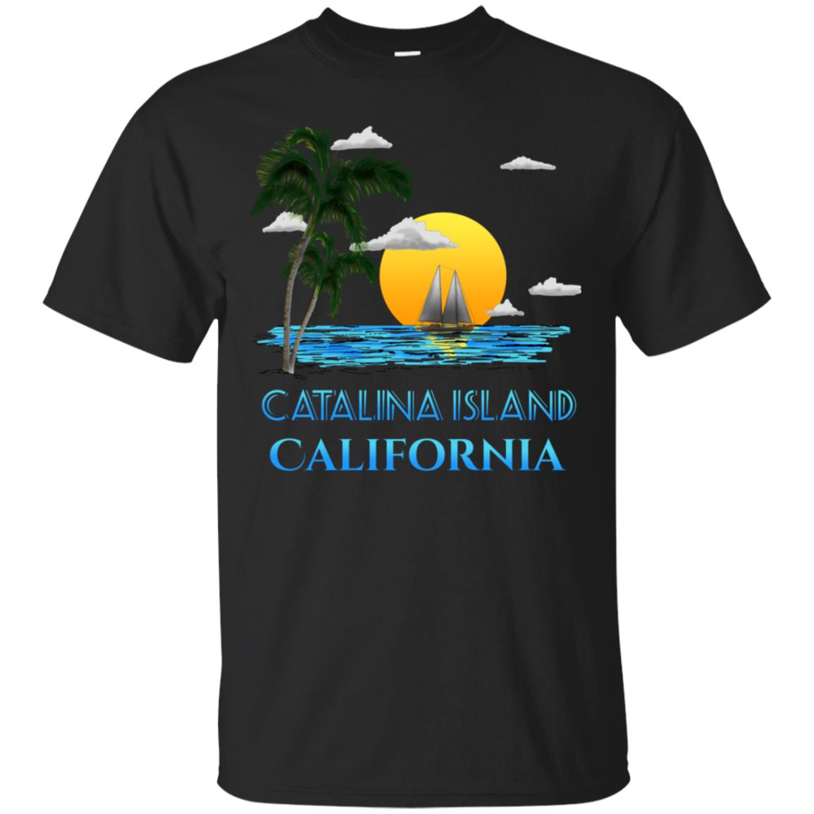 Sailing Catalina Island California Sailboat T-shirt