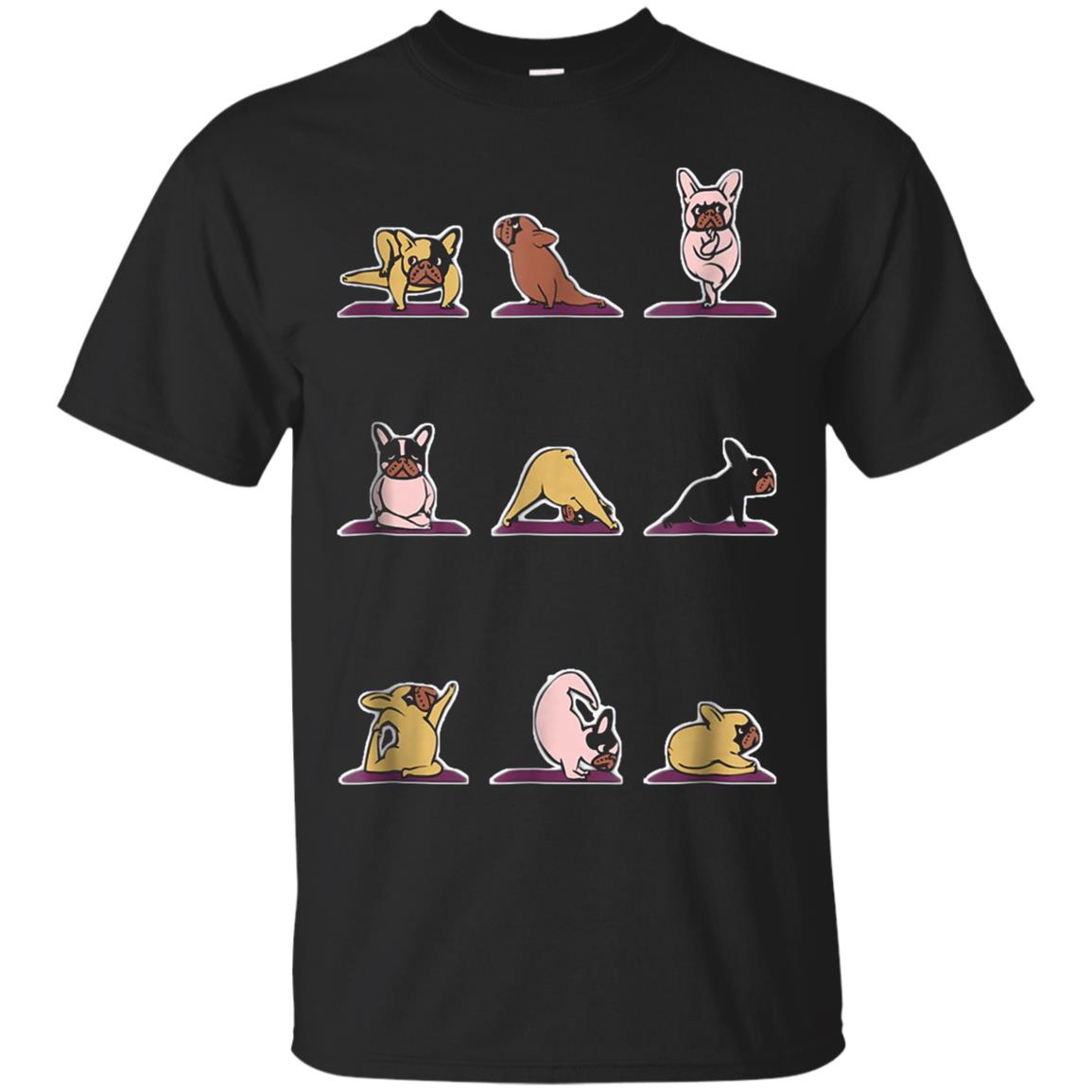 French Bulldog Yoga Poses Namaste Spiritual Funny Gift T Shirt