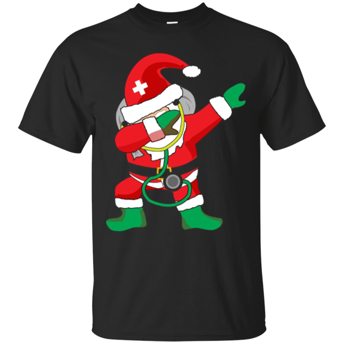 Dabbing Nurse Santa T Shirt Christmas Nurse Tee