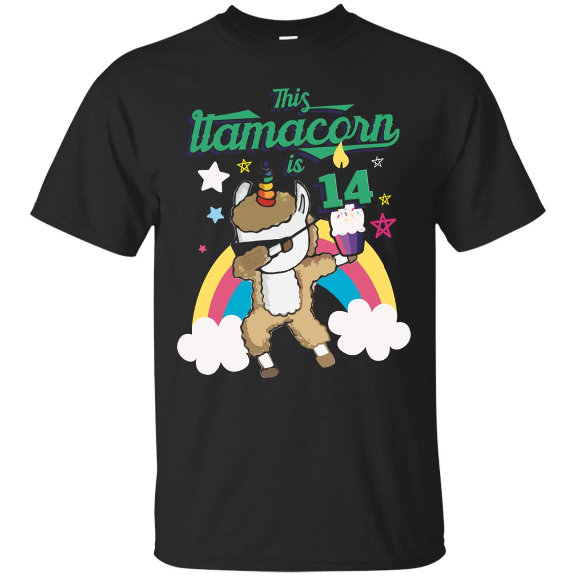 Dab Corn Alpaca Unicorn 14th Birthday Shirts