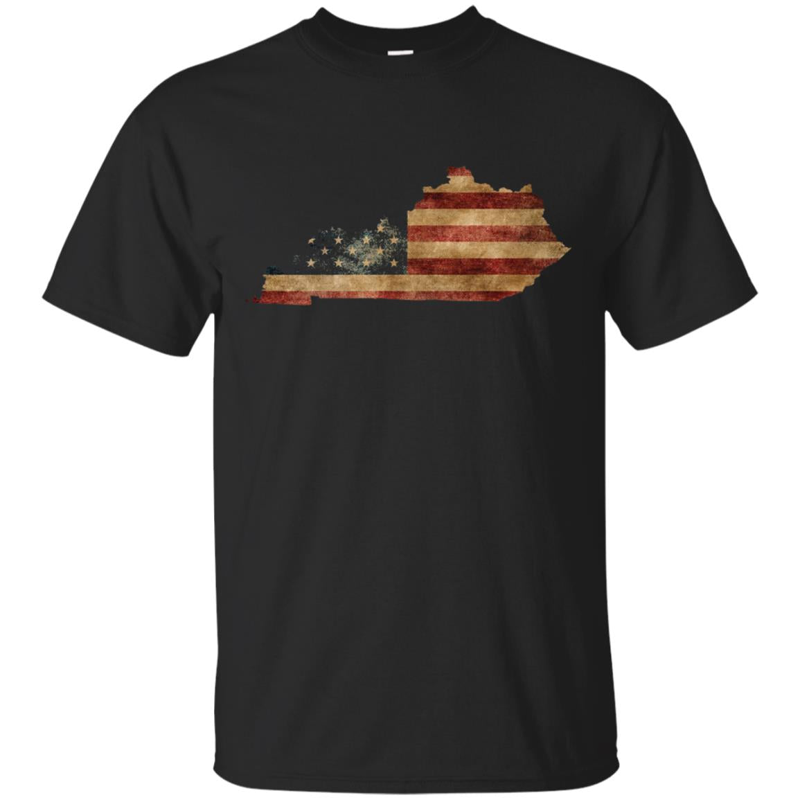 Kentucky T-shirt I Vintage Us Flag Patriotic Map Shirt