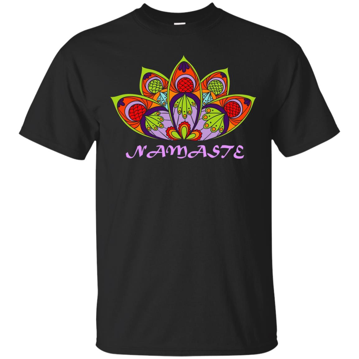 Namaste Lotus Flower Tshirt For Yoga Mantra