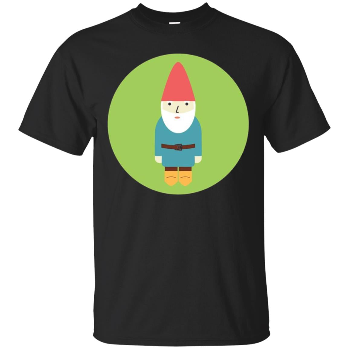 Retro Garden Gnome Print T Shirt