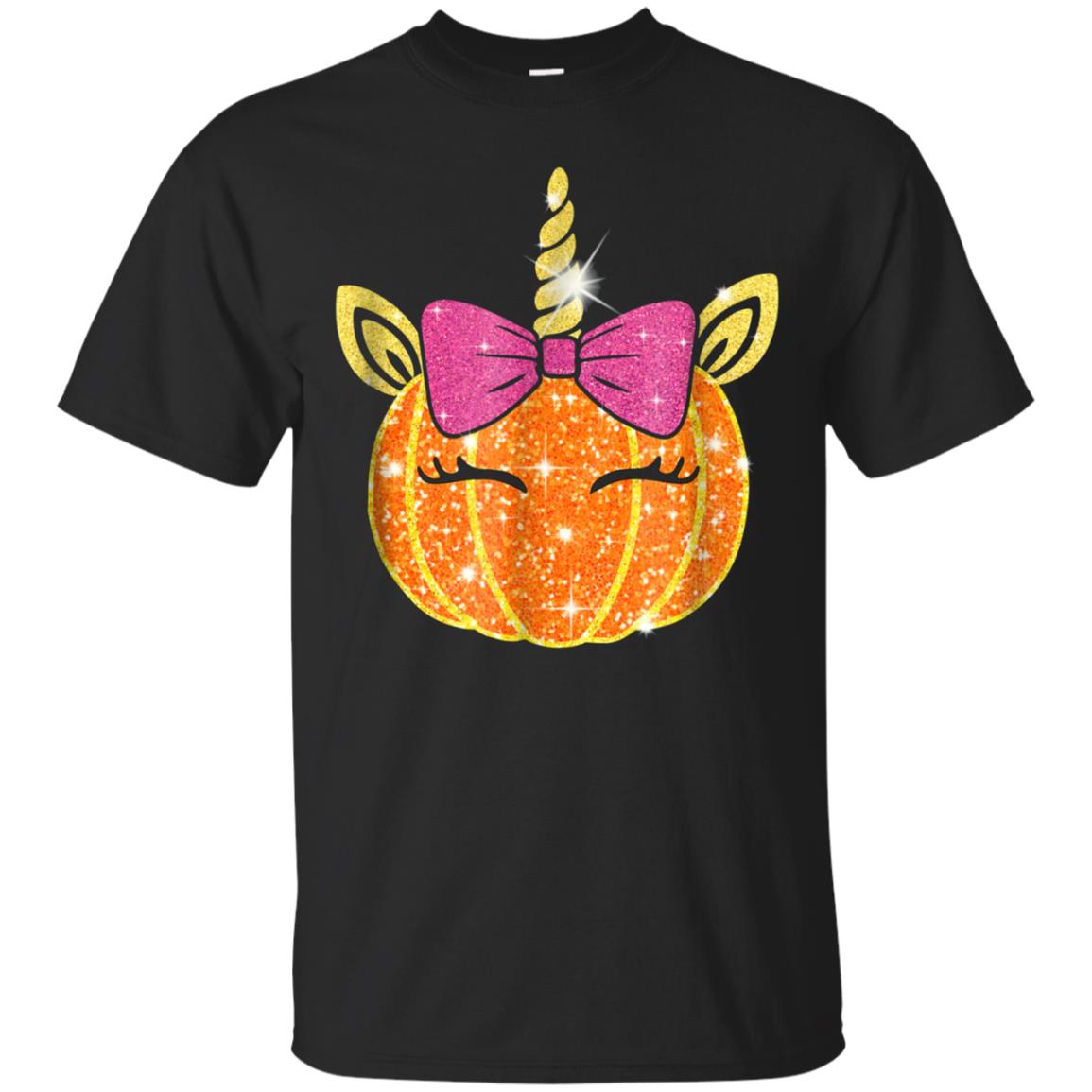 Unicorn Pumpkin Halloween Girls T Shirt