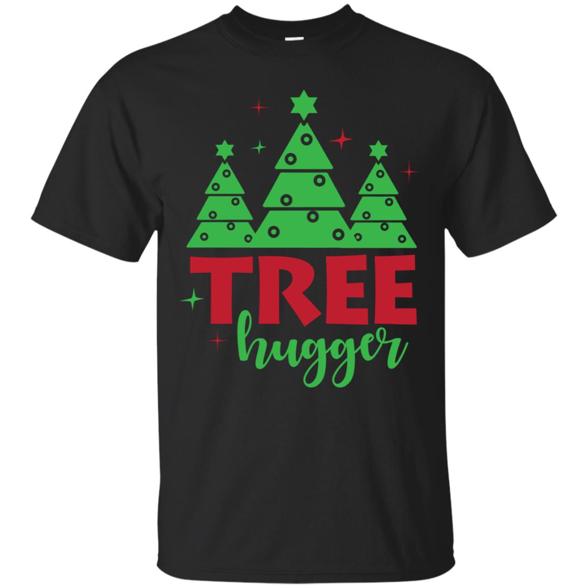 Christmas Tree Hugger Hippie T Shirt