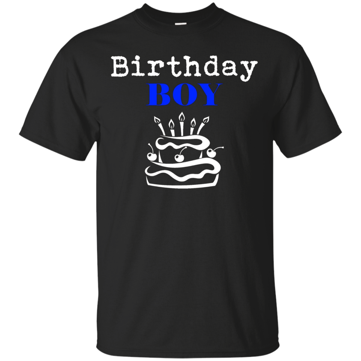 Happy Birthday Boy T-shirt Special Day Celebrate Cake Candle