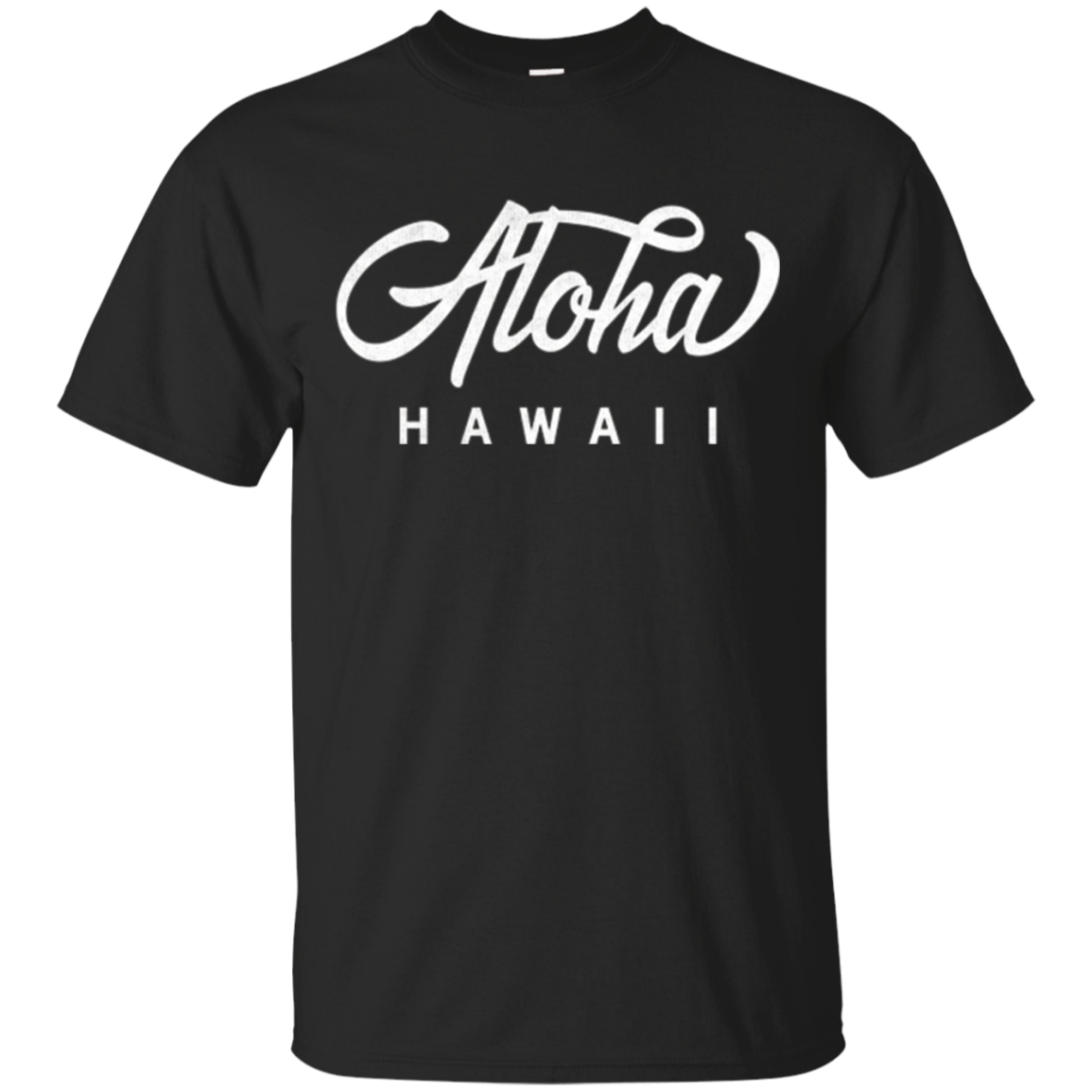 Beautiful Script Vintage Island Aloha Hawaii Tshirt