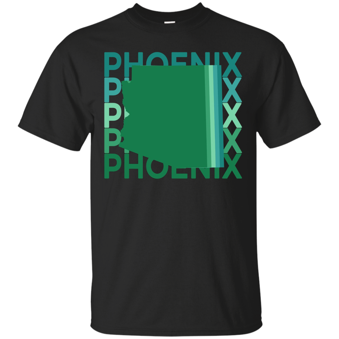 Phoenix Arizona T Shirt Vintage Green Az Repeat