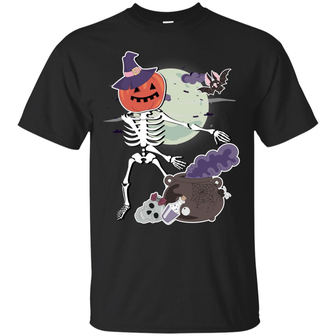 Halloween Pumpkin Skeleton Flossing Shirt Skull Floss Dance