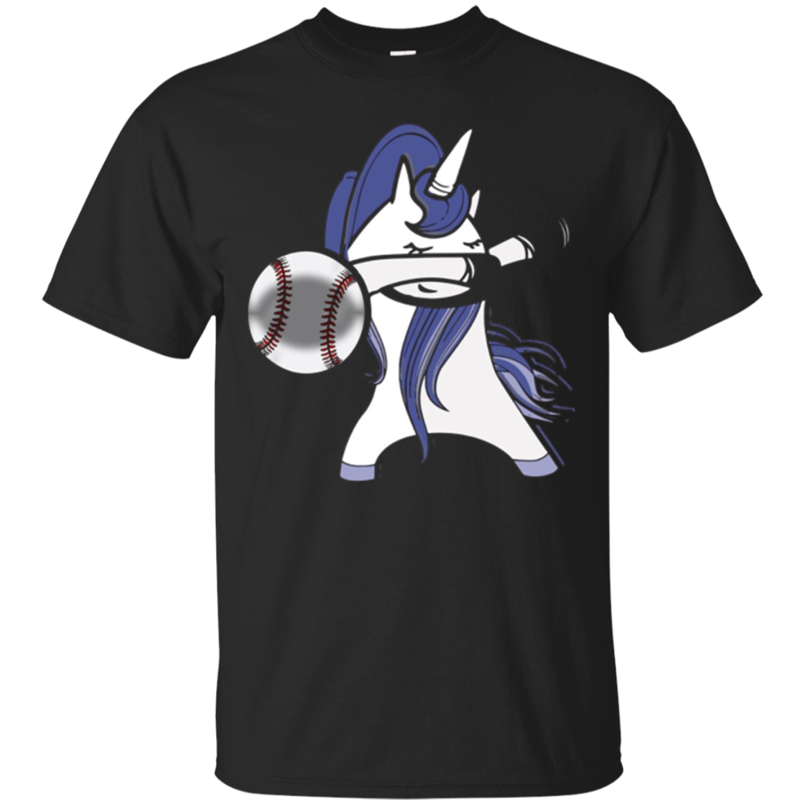 Baseball Unicorn Novelty Tshirt