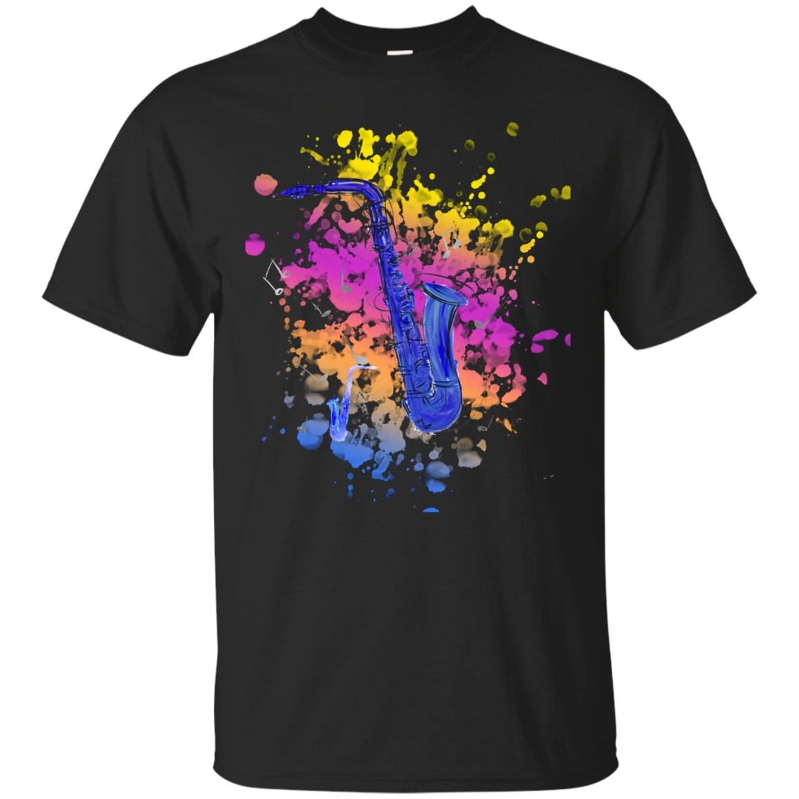 Jazz Day Shirt Watercolour Splash Music Saxophone 