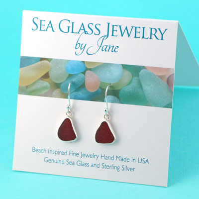 Salt of the Blue Sea Glass Earring #03 - Sacred by Design