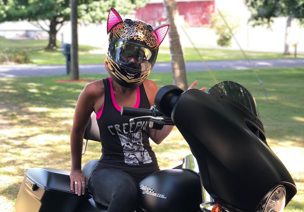 50 Coolest CAT EAR Motorcycle Helmets - Helmet Upgrades