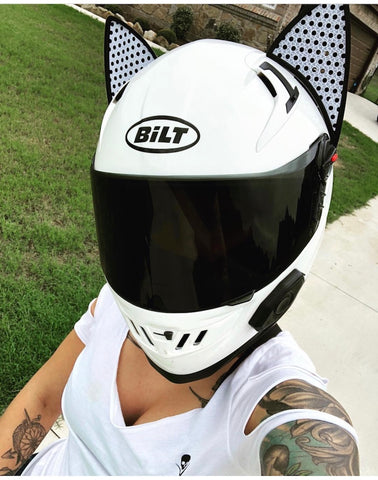 50 Coolest CAT EAR Motorcycle Helmets - Helmet Upgrades