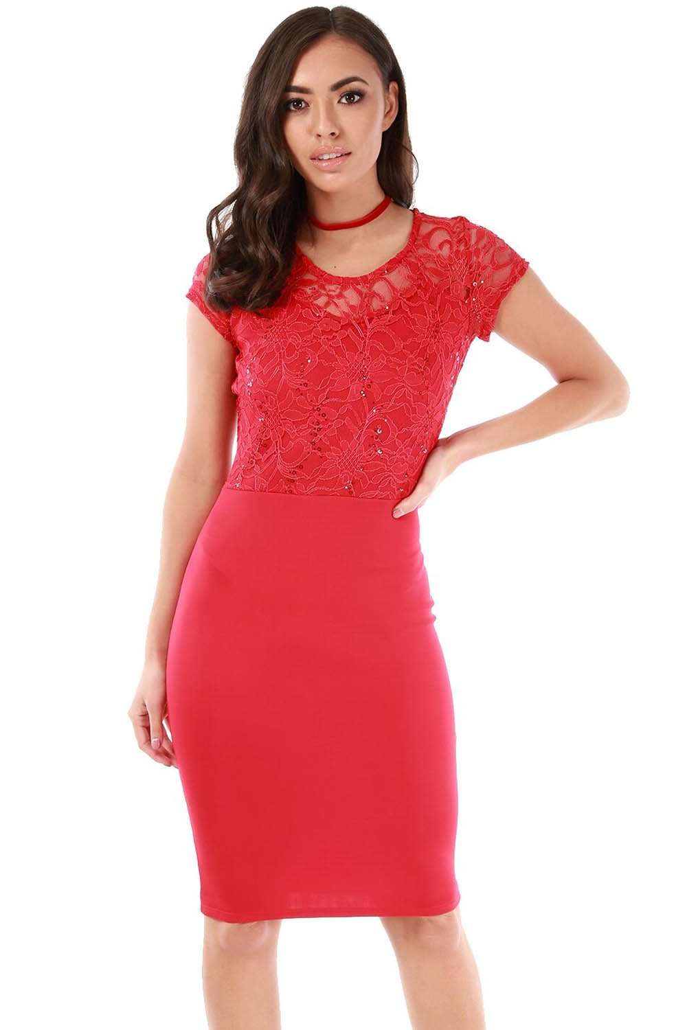 red sparkly dress uk