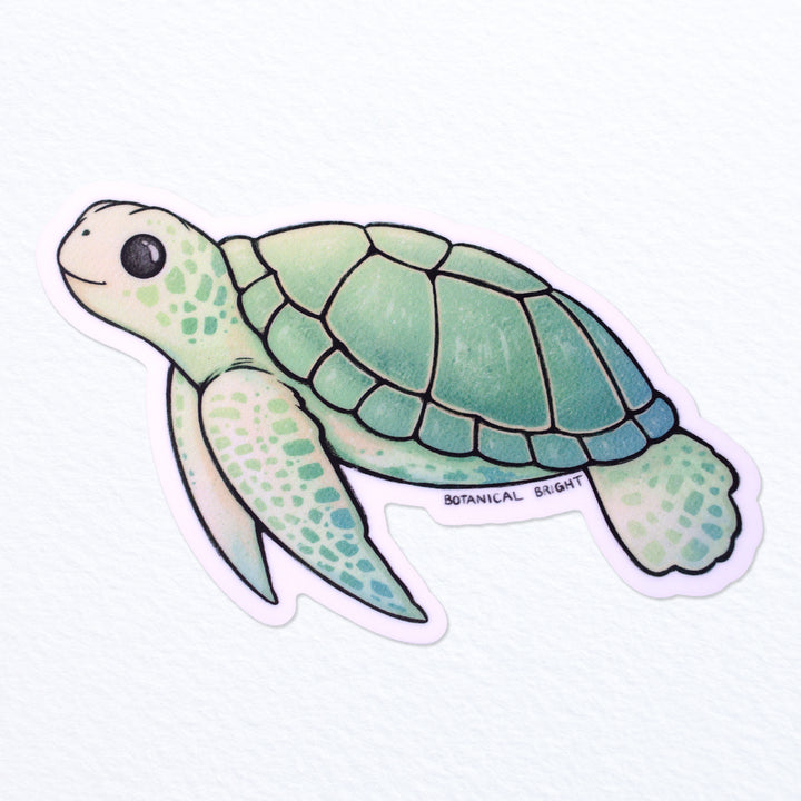 turtle and bee adventure suncatcher sticker – Little Paper Blossom