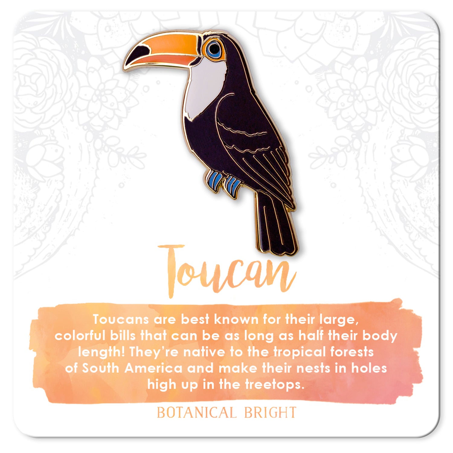 Toucan Enamel Pin