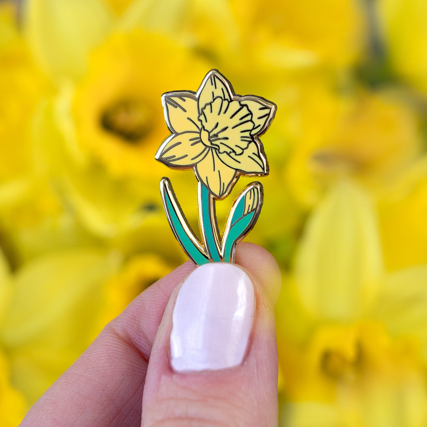 Daffodil Enamel Pin Botanical Bright Add A Little Beauty To Your Everyday 6792