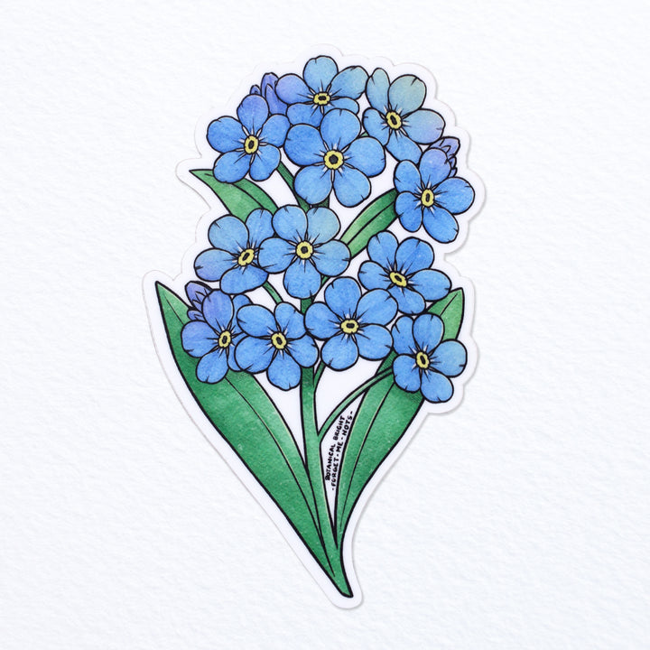 Forget Me Not Pin, Botanical Enamel Pin, Blue Flower Artwork, Original  Flower Art, Forgetmenot Floral Pin -  Finland