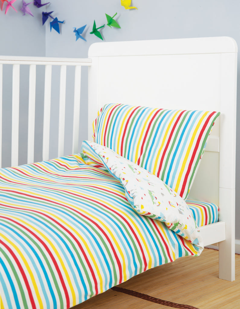 Frugi Cuddle Up Jersey Cot Bed Duvet Set Island Life Tilly