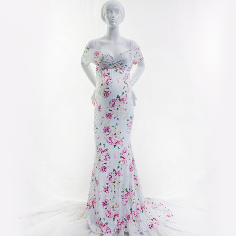 Applique maternity dress for photography studio for sale - whosedrop