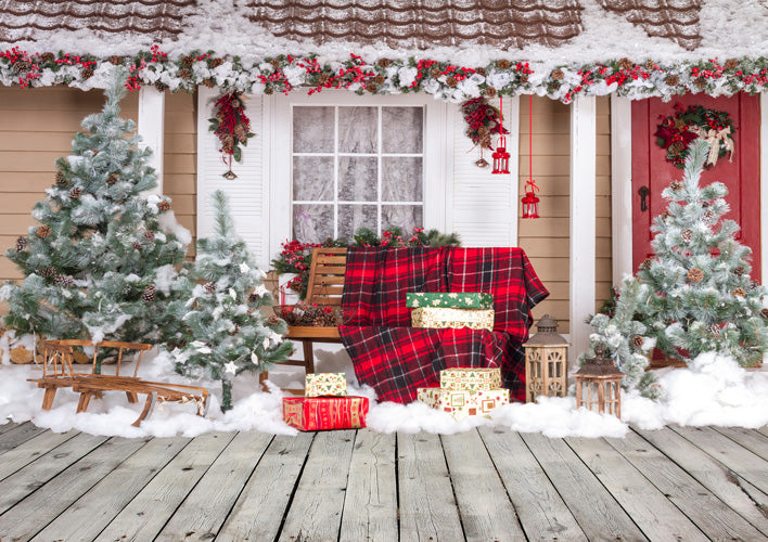 Shop Christmas backdrop for family photography - whosedrop
