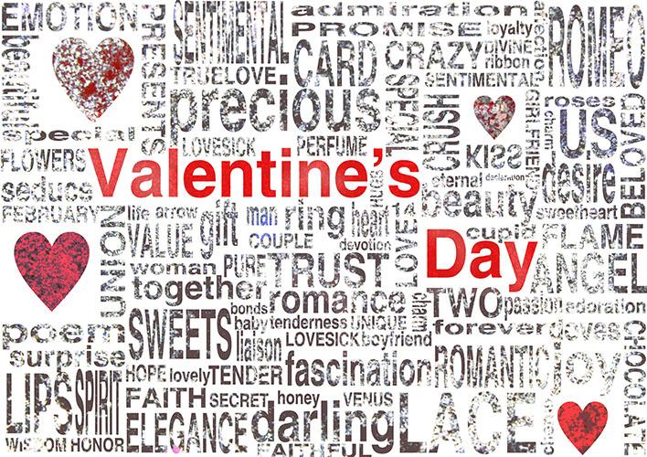 Valentine's day photography backdrop alphabet newspaper for sale - whosedrop