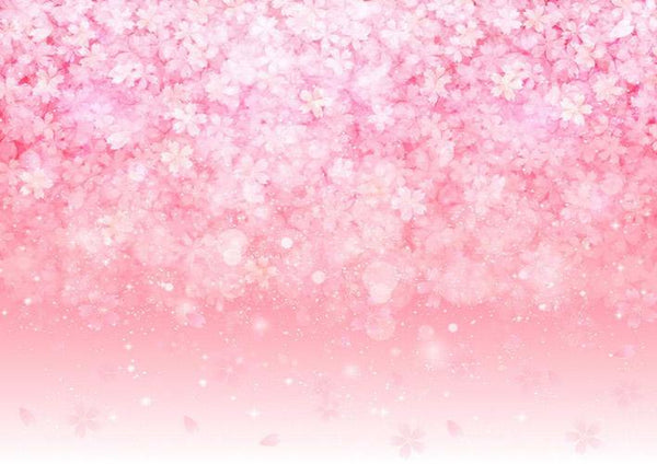 Shop Fantasy pink flower pattern backdrop - whosedrop
