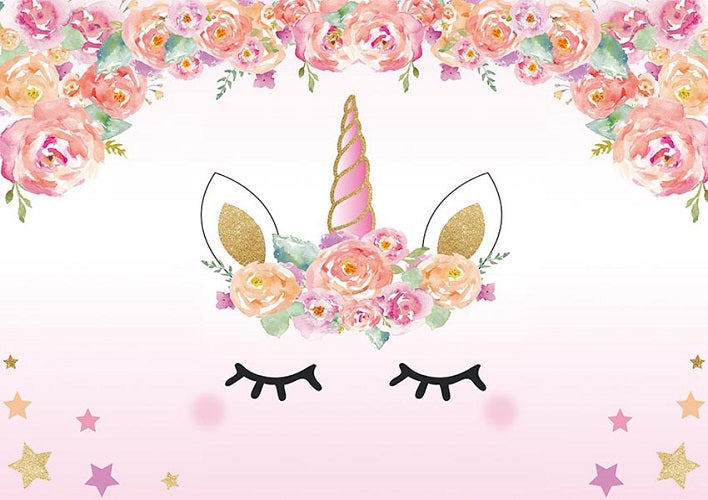 unicorn backdrop baby girl birthday banner for sale whosedrop