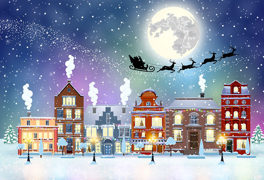 Christmas snowing backdrops winter outdoor background for sale - whosedrop