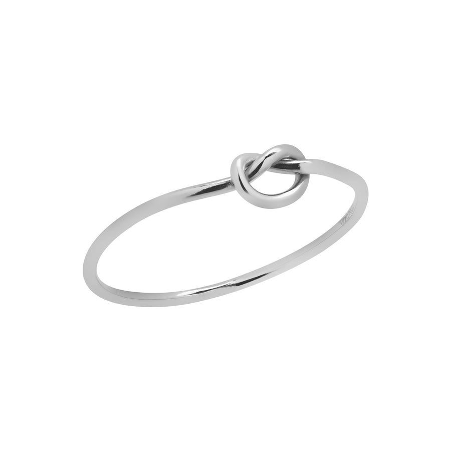 sterling silver love knot ring