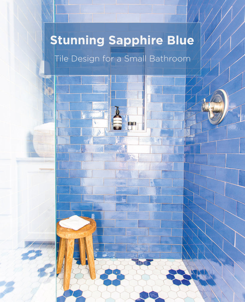 Polished Stunning Sapphire Blue Tile Design Mercury Mosaics