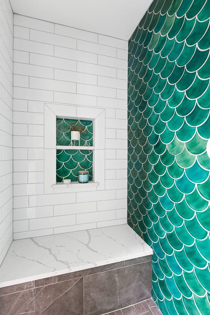 sea mist fish scale tile bathroom oasis