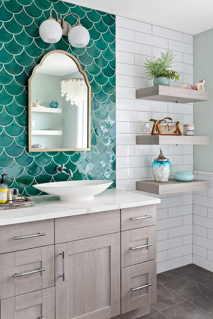 sea mist fish scale tile bathroom oasis