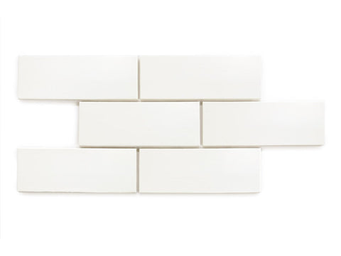 3x8 Subway Tile - 11 Deco White