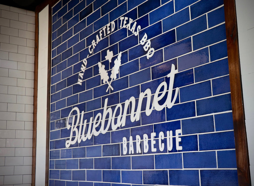 Bluebonnet BBQ Tiled Statement Wall