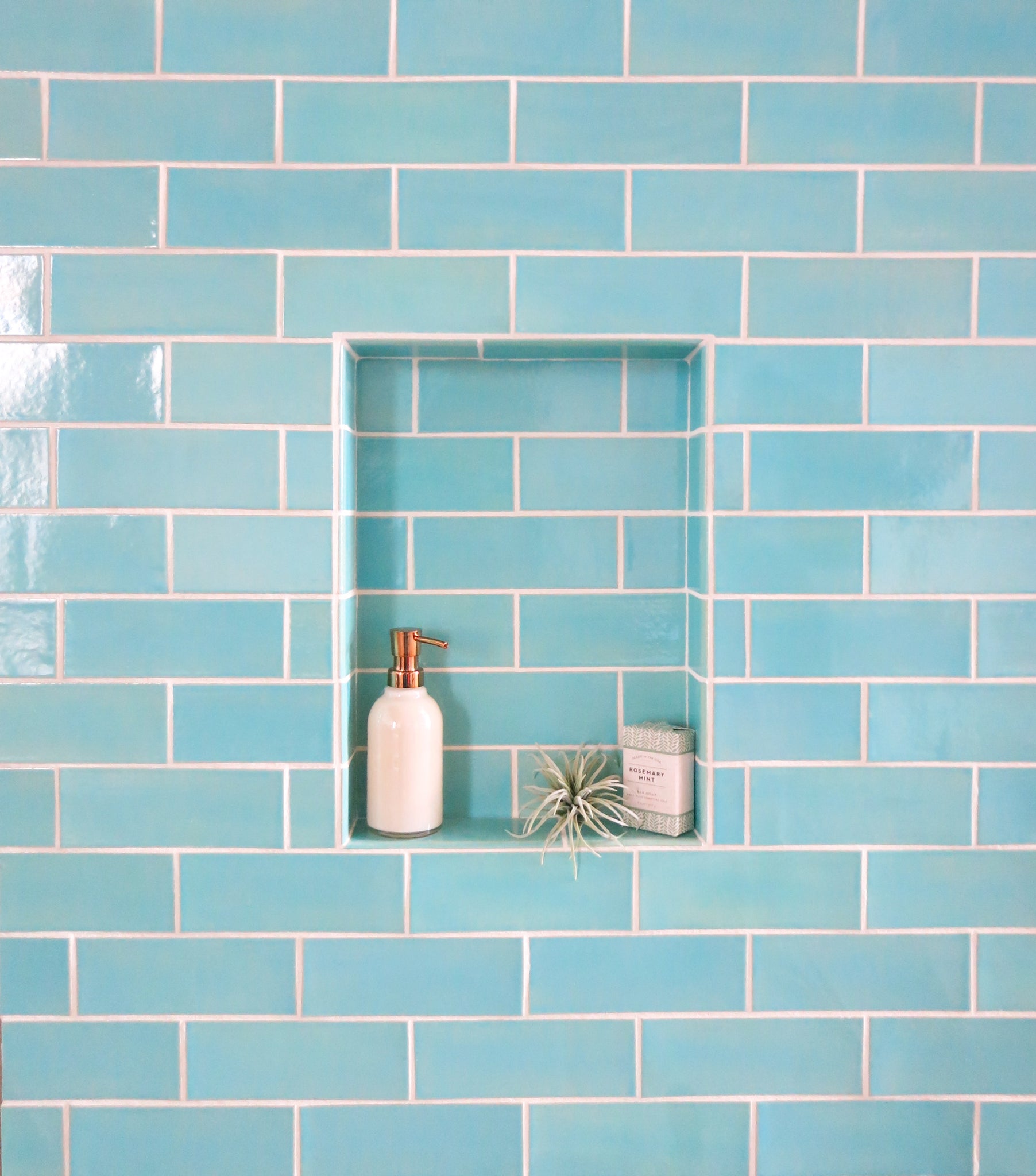 6 Niche Ideas for Chic Shower Shelving - Mercury Mosaics