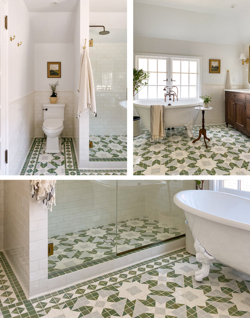 Custom Victorian Small Tiles for Bathroom Floor