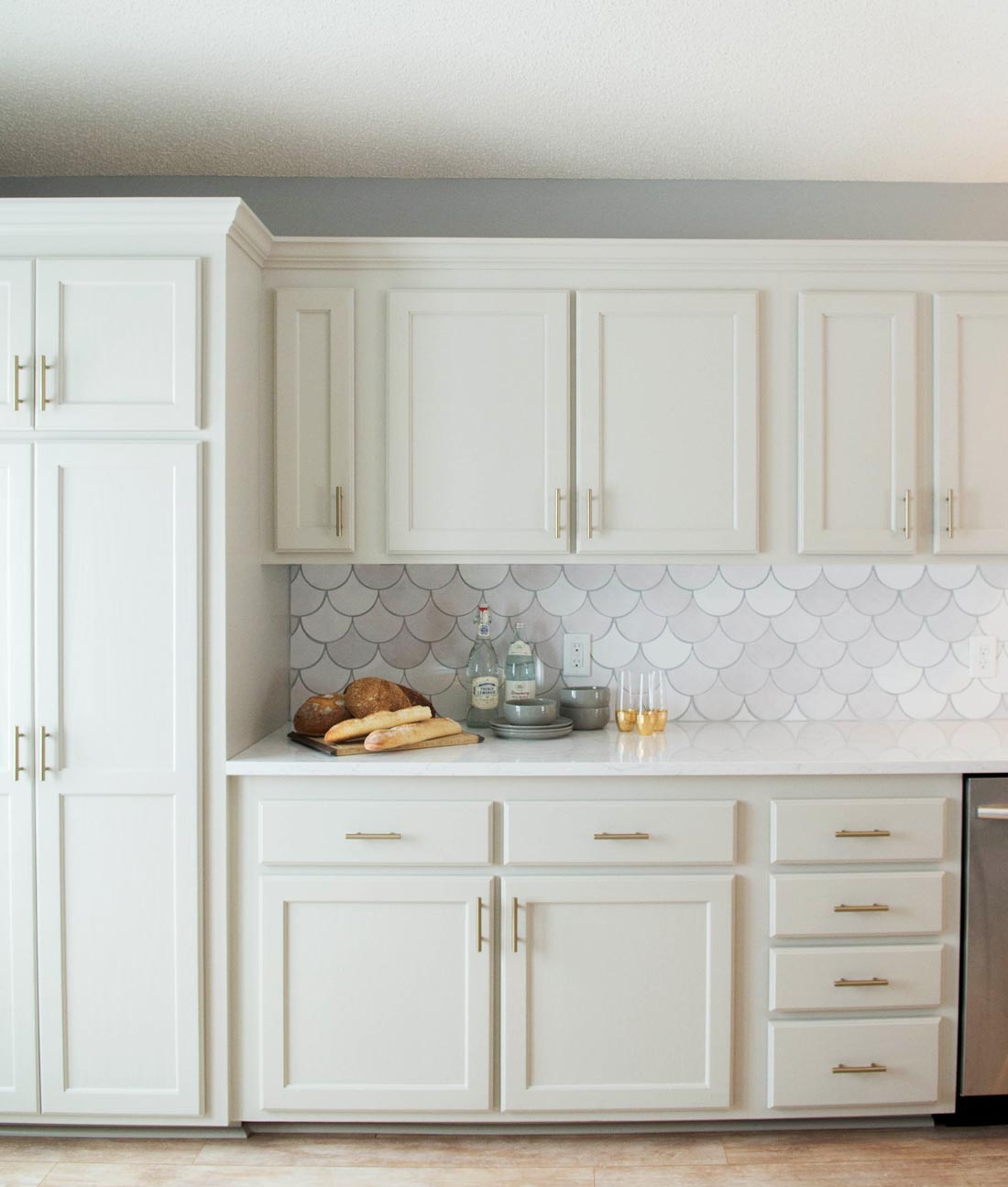 Before and After - White Moroccan Fish Scales Kitchen – Mercury
