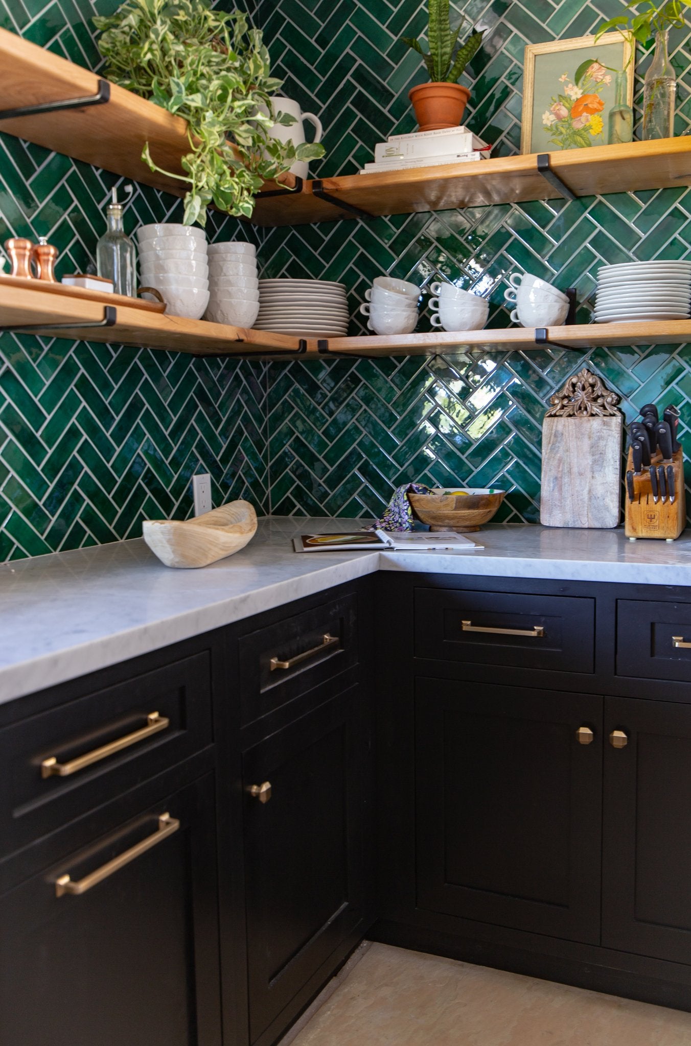 Herringbone Kitchen Backsplash