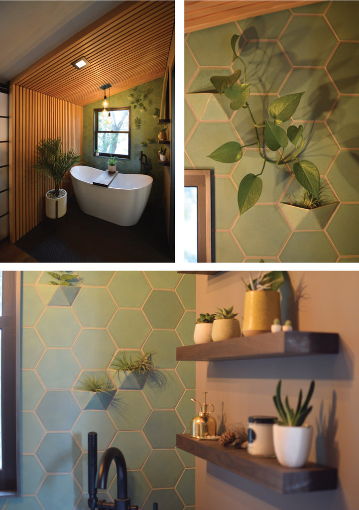Hexagon Custom Planter Bathroom