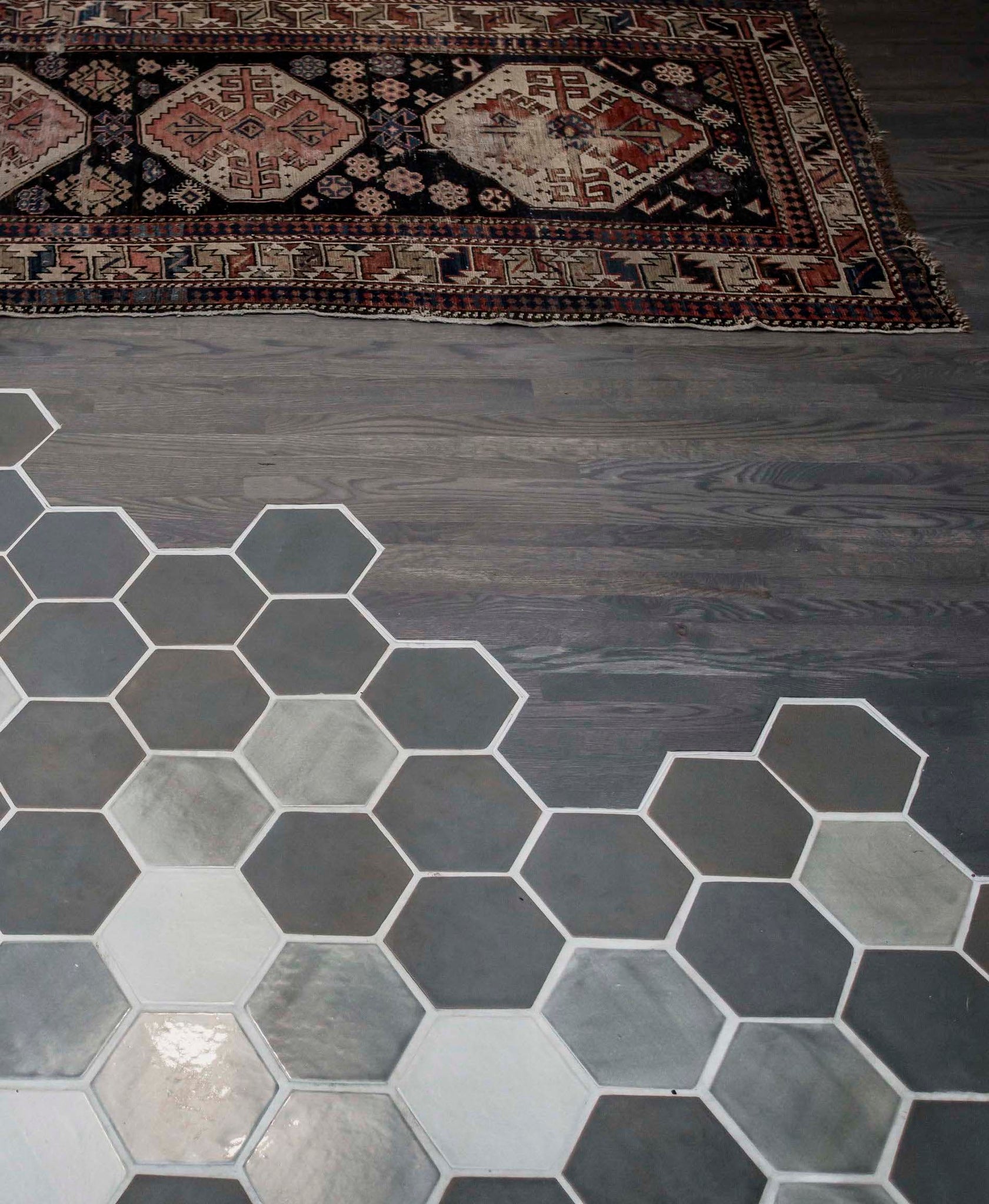 hexagon tile floor grey projects inspire tiles mosaic wood patterns sky layout 912r cloudy hexagons sooty 815w