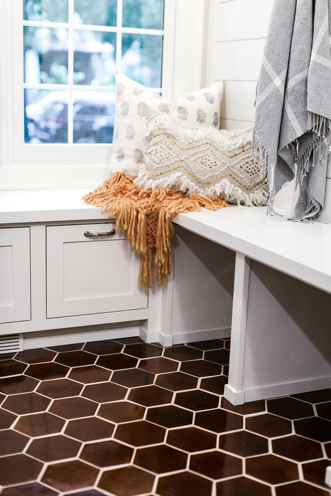 entryway floor tile hexagon