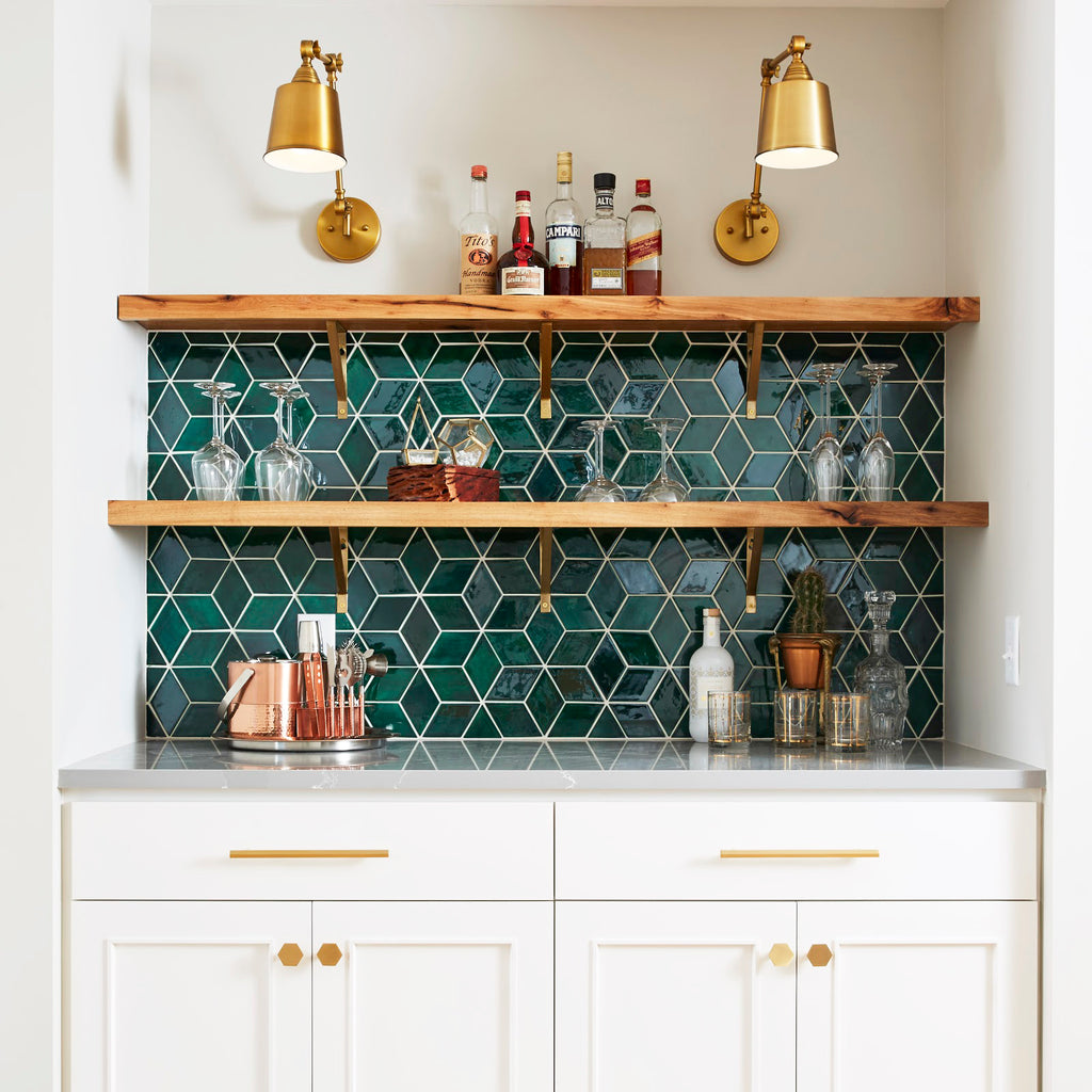 Mid-Century Modern Tiled Bar