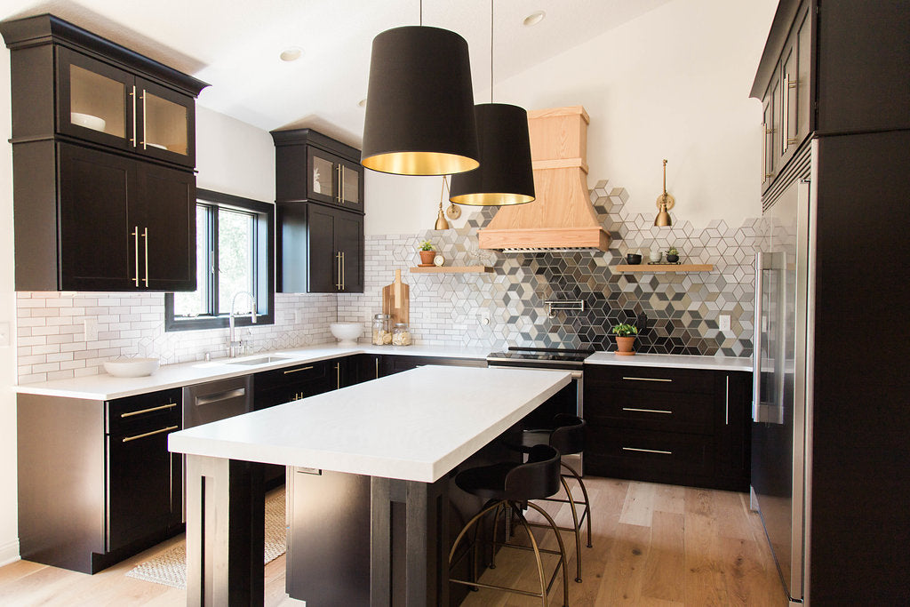 Ombré 'River' Kitchen Backsplash