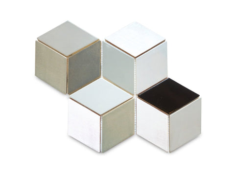 Medium Diamond Tiles - Monochromatic Grey